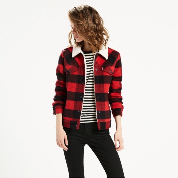 levi's wool sherpa trucker jacket